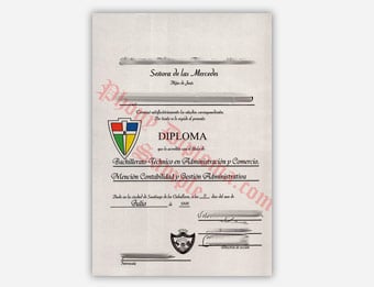 El Instituto Politecnico Femenino Nuestra - Fake Spanish Diploma Sample